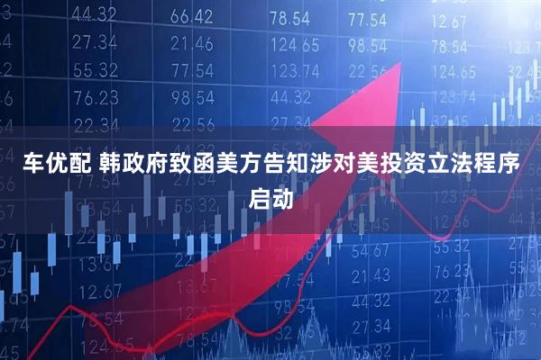 车优配 韩政府致函美方告知涉对美投资立法程序启动